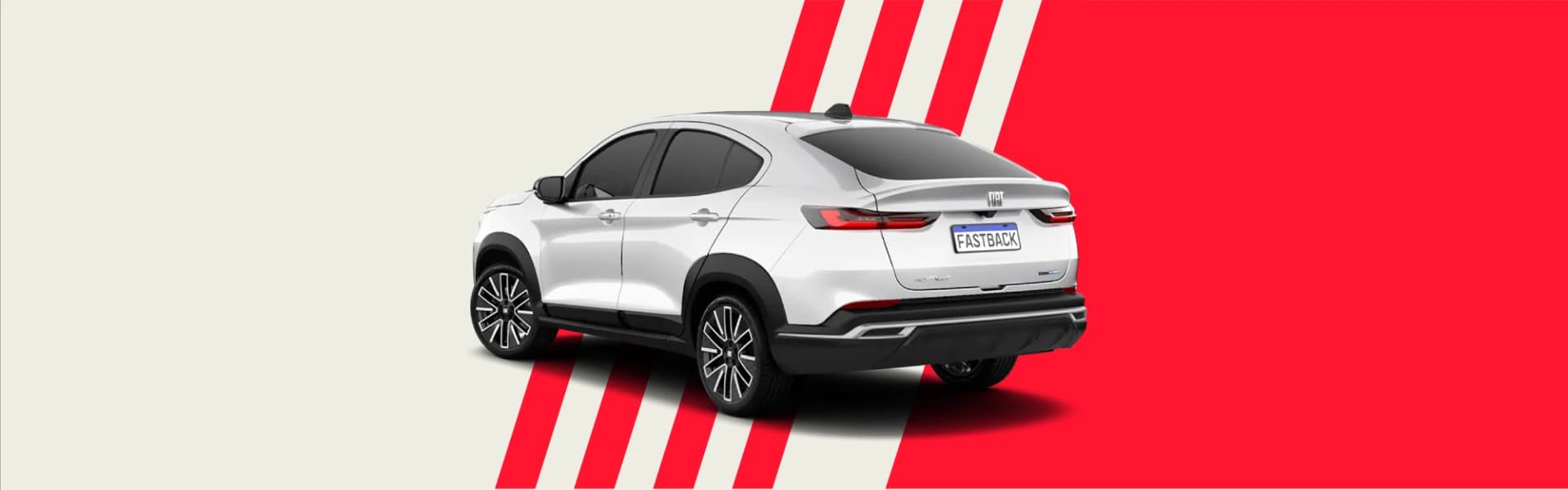 Novo Fiat Fastback visto de trás